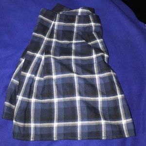 Navy blue mini school girl skirt for juniors